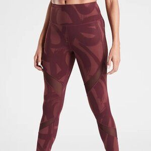 Athleta Tenacity Brush Strokes 7/8 Tight in Powerlift - Size XXS
